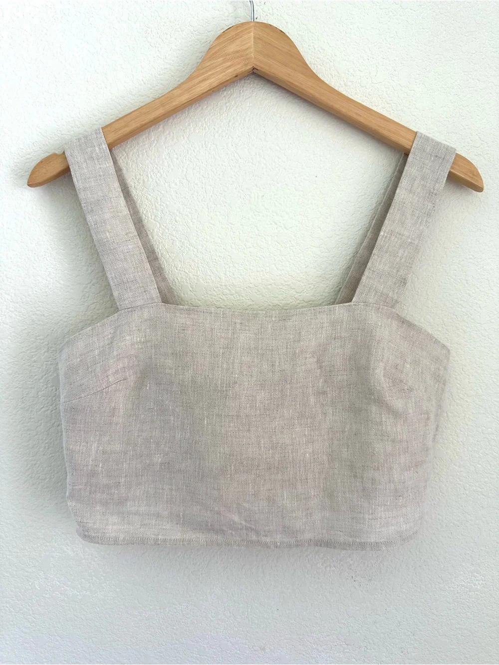 Reformation Oliva Linen Two Piece Set NWOT Oatmeal Size 0